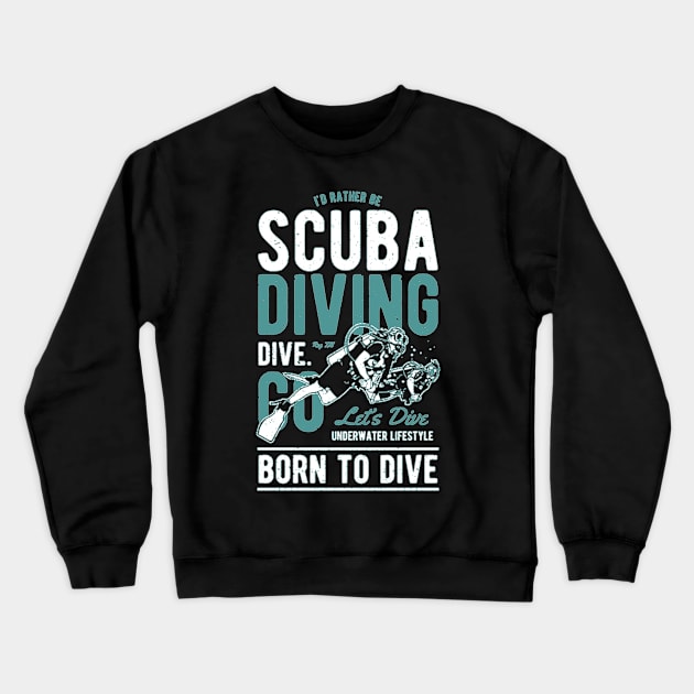 Scuba Diving Co Crewneck Sweatshirt by JakeRhodes